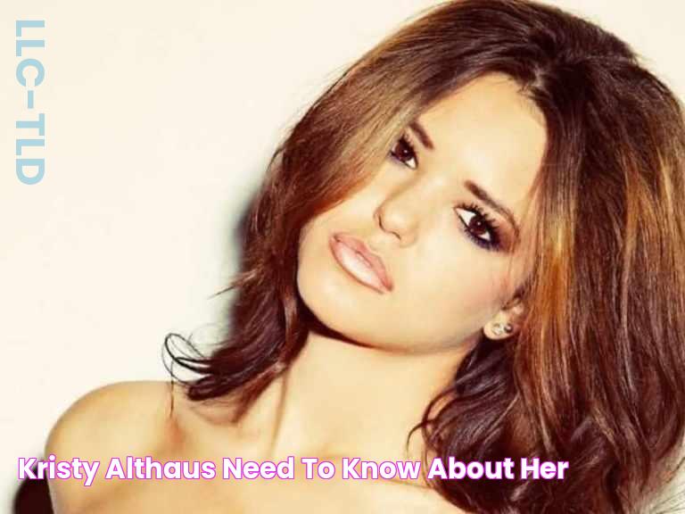 Kristy Althaus Need to know about her