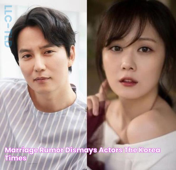 Marriage rumor dismays actors The Korea Times