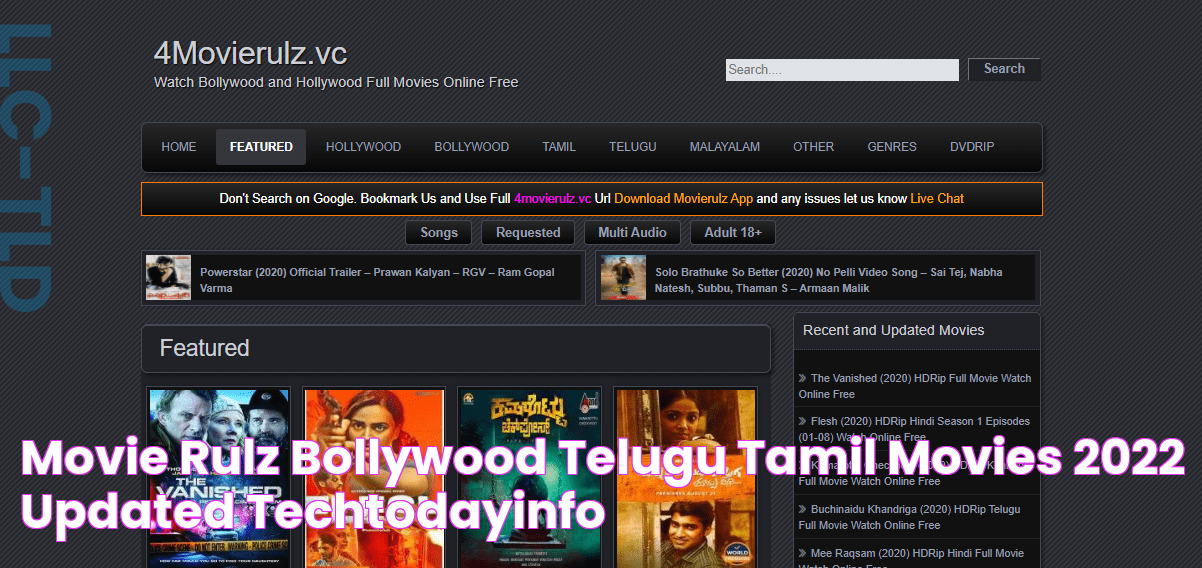 Movie rulz Bollywood,Telugu,Tamil movies [2022 updated] techtodayinfo