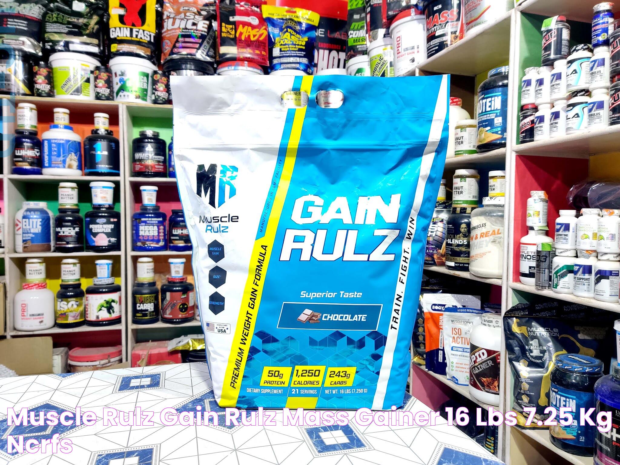 Muscle Rulz Gain Rulz Mass Gainer 16 lbs, 7.25 Kg NCRFS