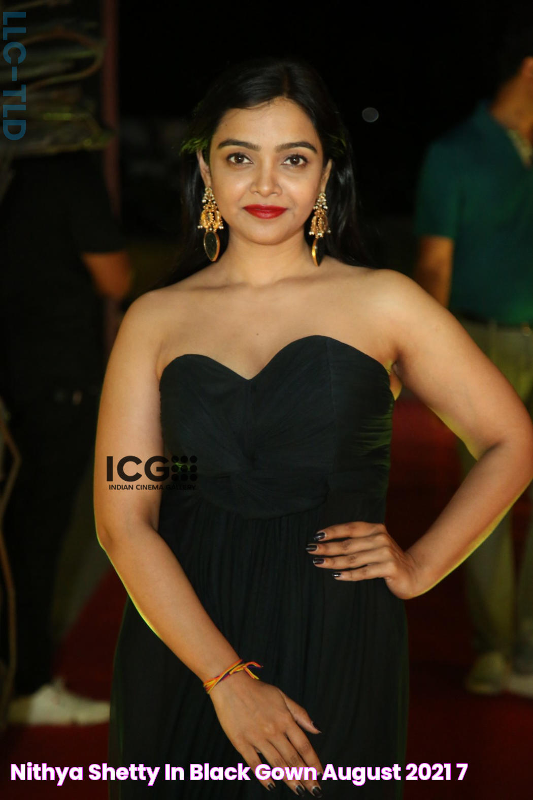 Nithya Shetty In Black Gown August 2021 7