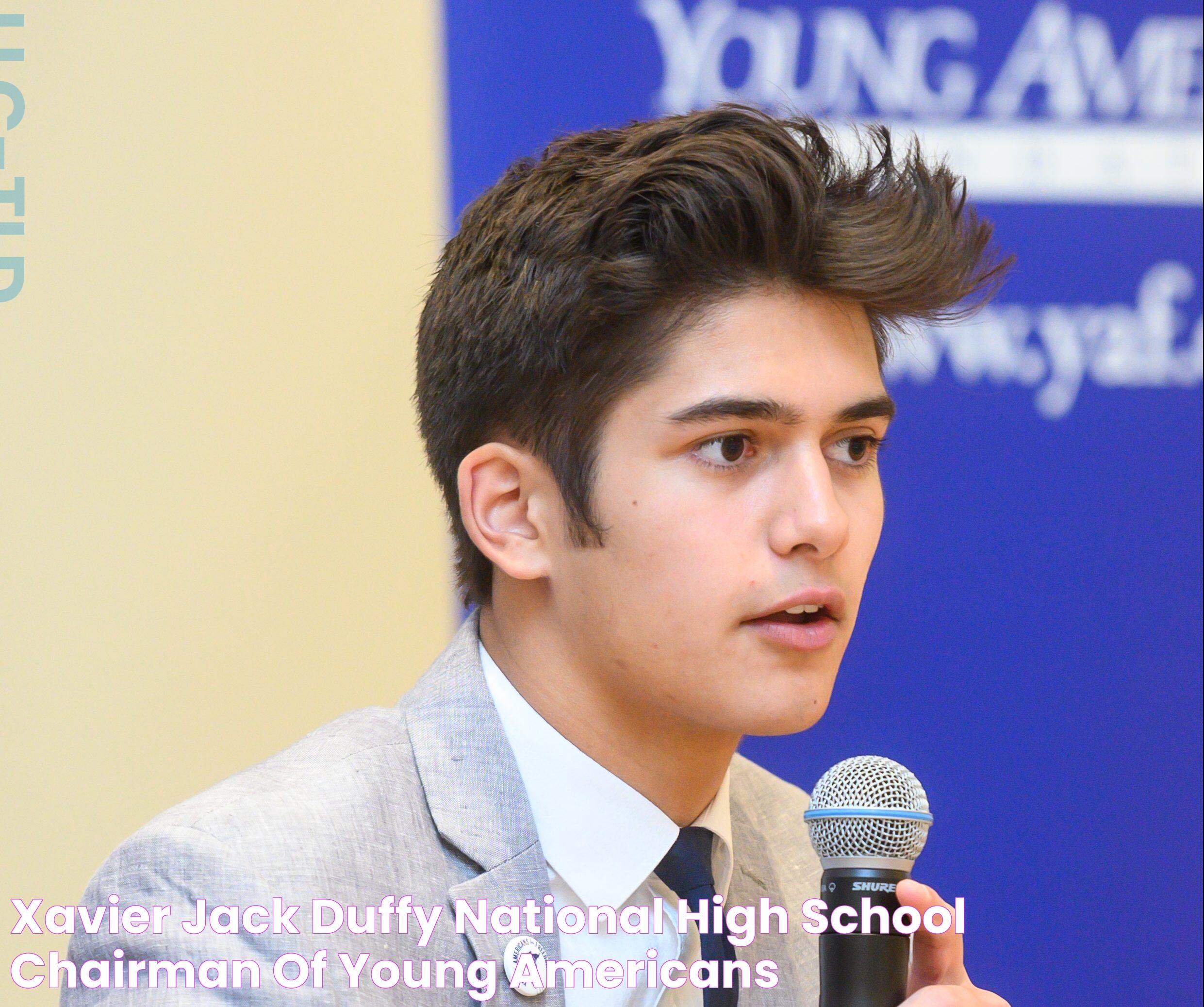 Xavier Jack Duffy National High School Chairman Of Young Americans