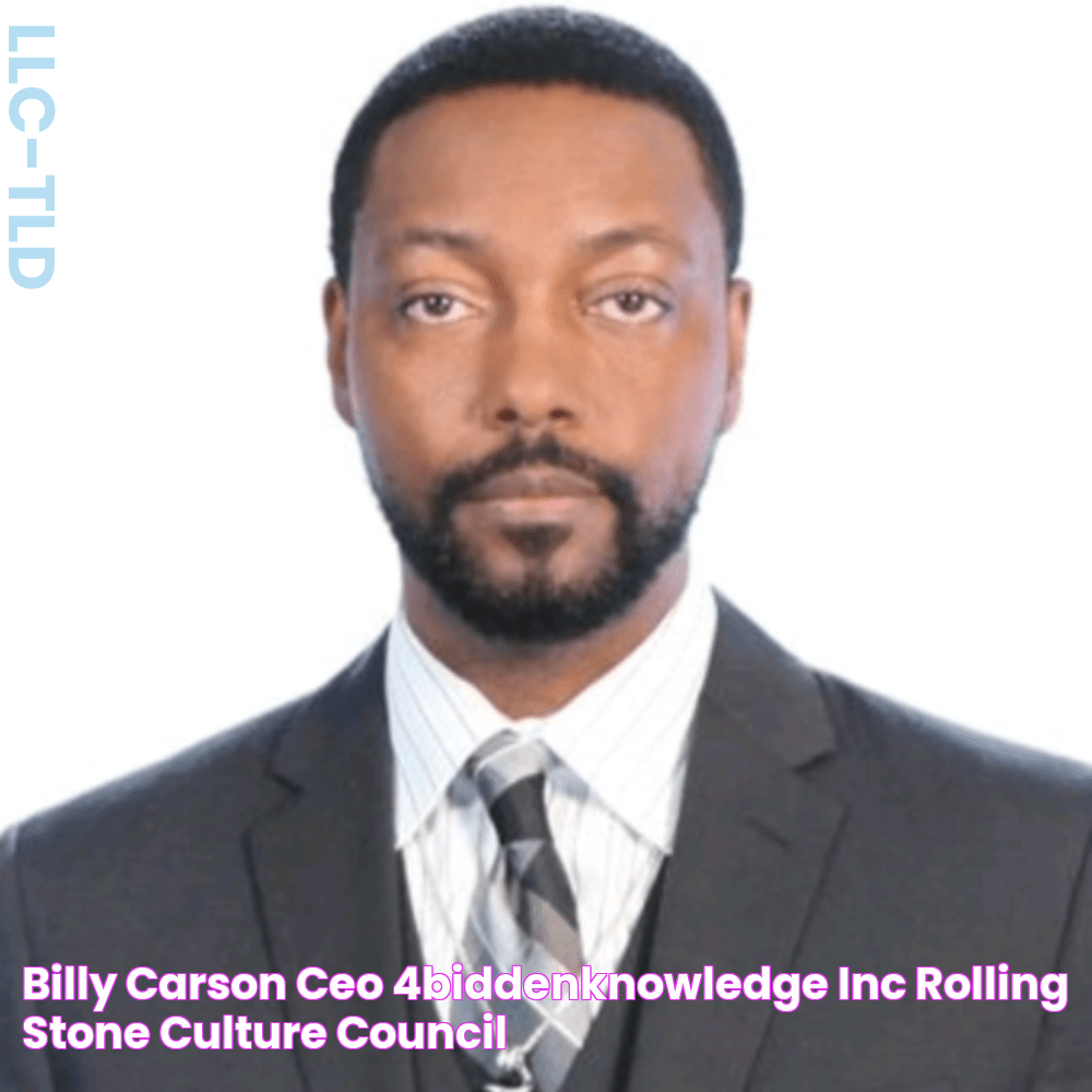 Billy Carson CEO 4biddenknowledge Inc Rolling Stone Culture Council