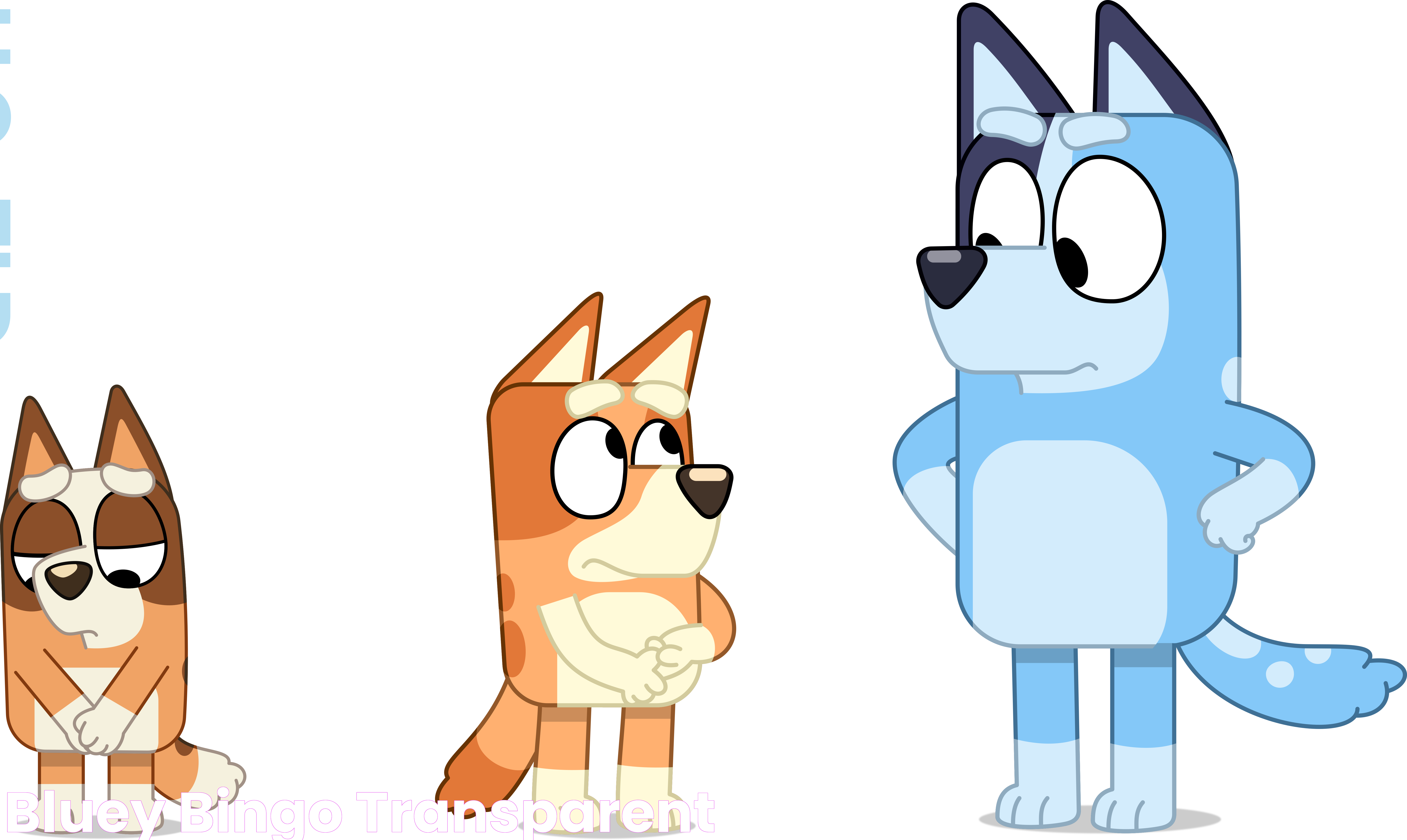 Bluey Bingo Transparent