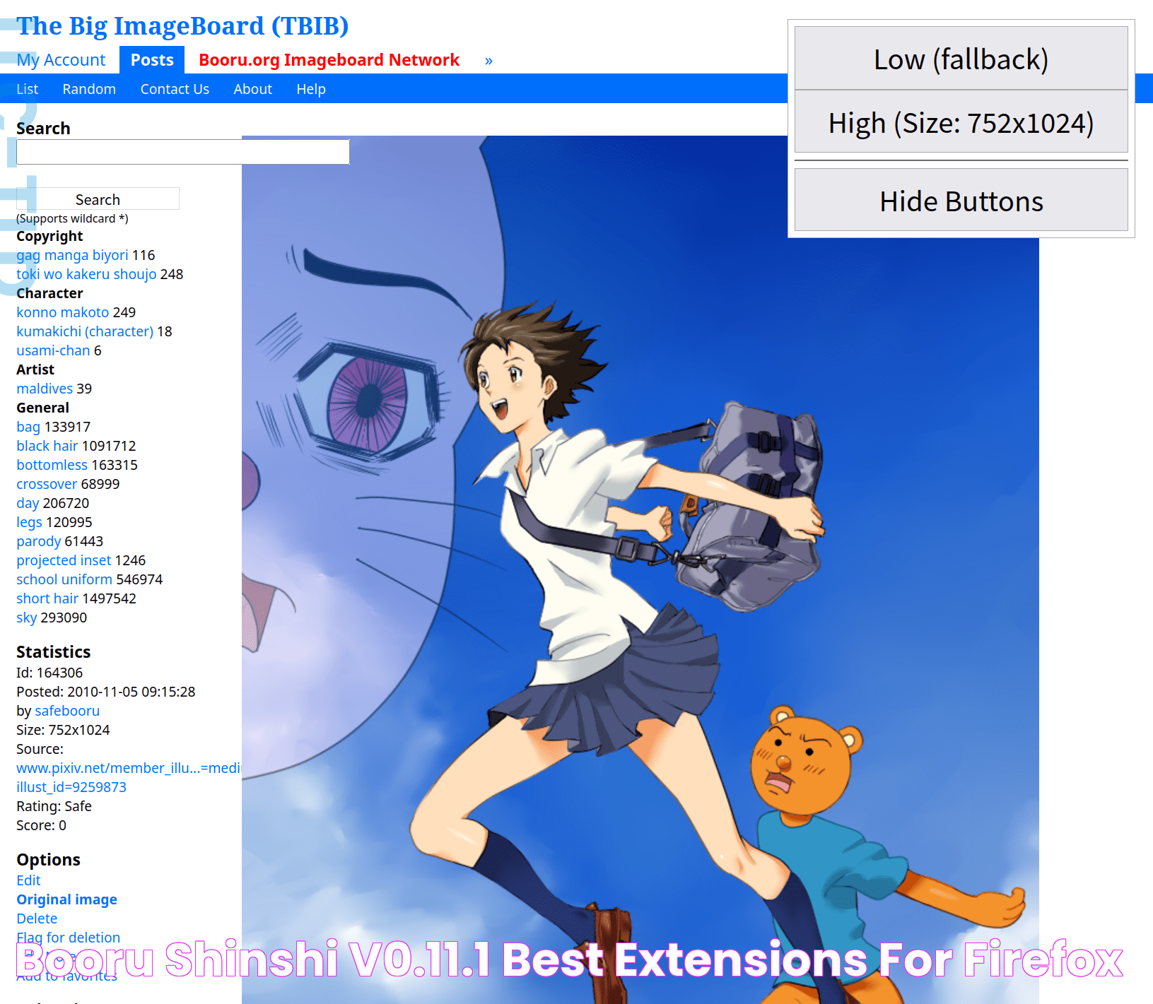 Booru Shinshi v0.11.1 Best extensions for Firefox