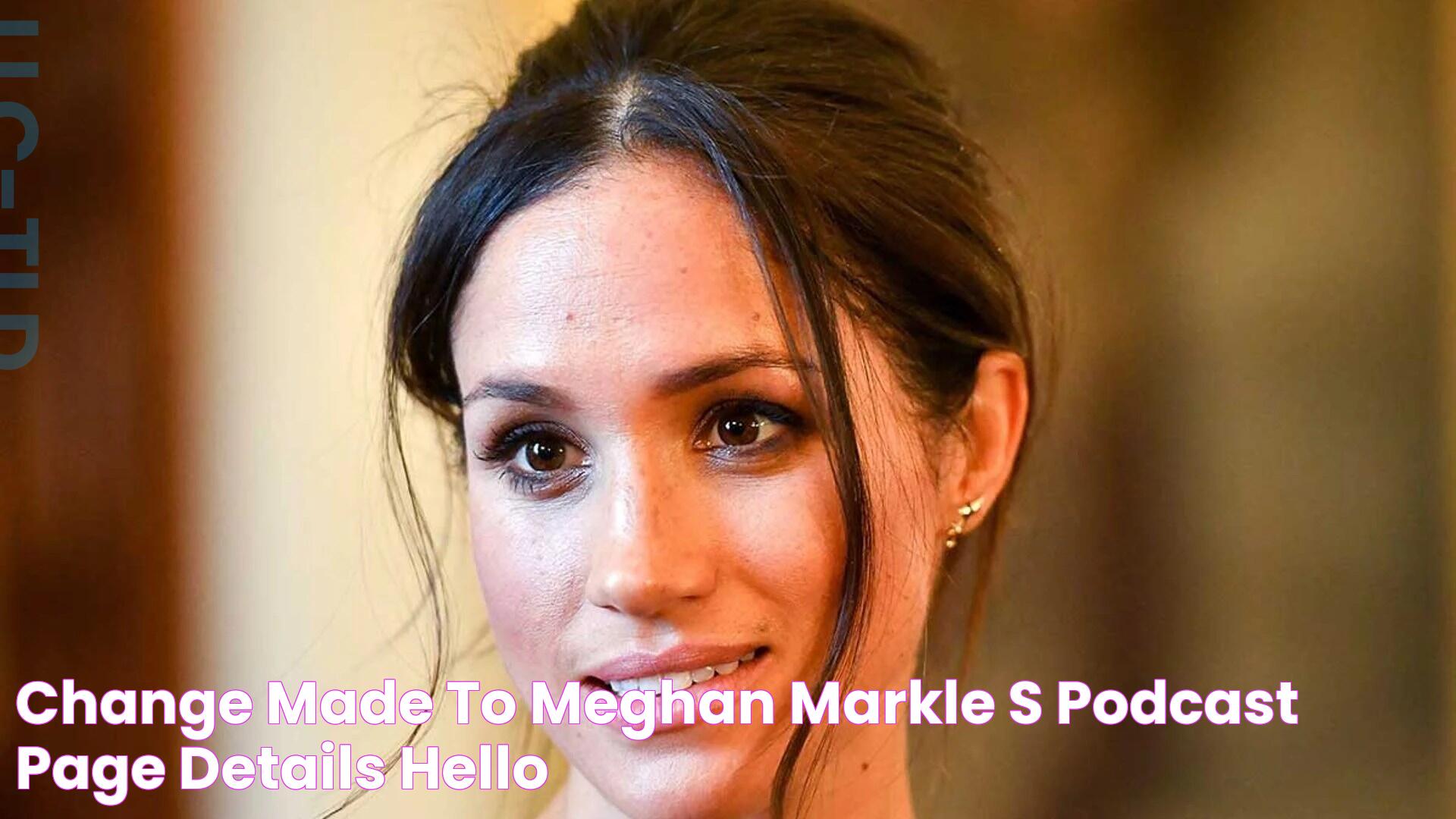 Change made to Meghan Markle's podcast page details HELLO!