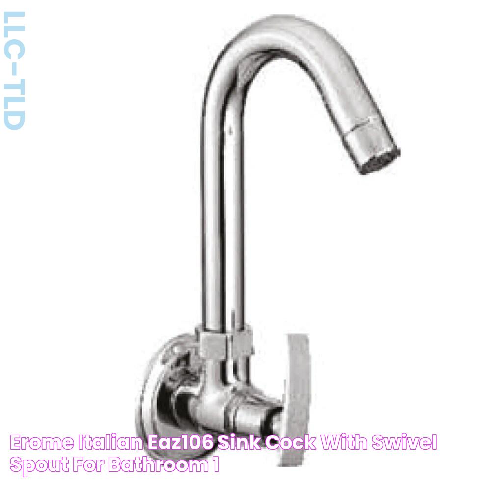 Erome Italian EAZ106 Sink Cock with Swivel Spout, For Bathroom