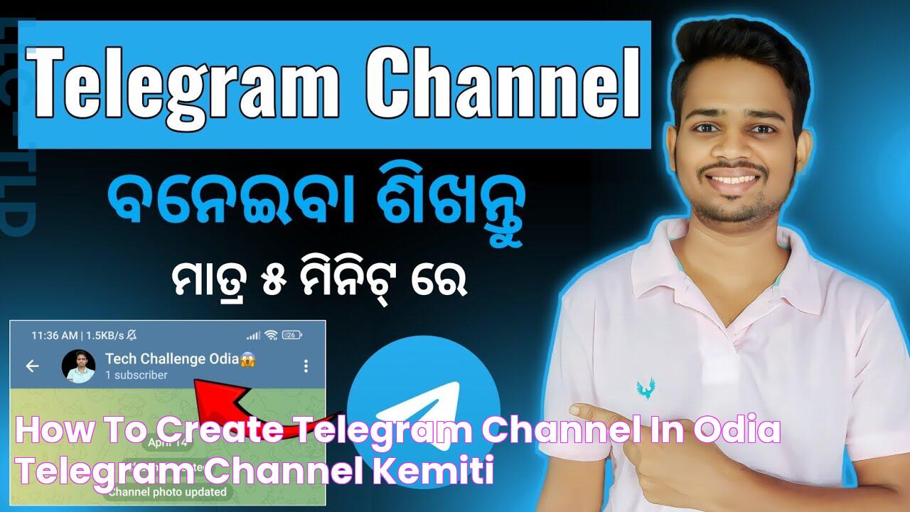 How To Create Telegram Channel In Odia Telegram Channel Kemiti