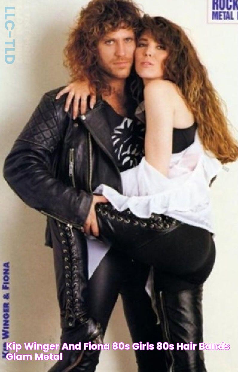 Kip Winger and Fiona 80s girls, 80s hair bands, Glam metal