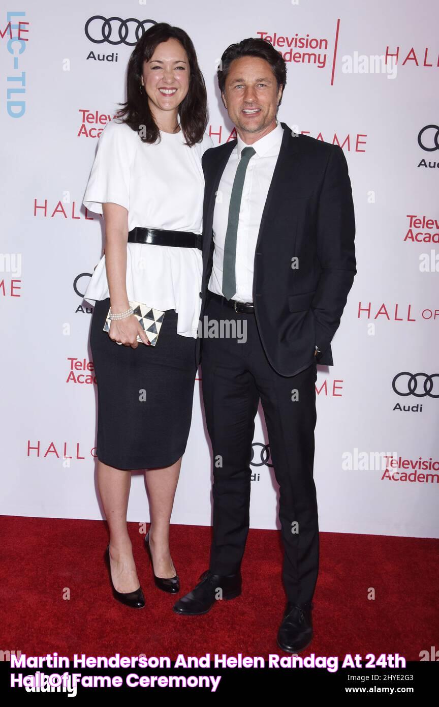 Martin Henderson and Helen Randag at 24th Hall of Fame Ceremony