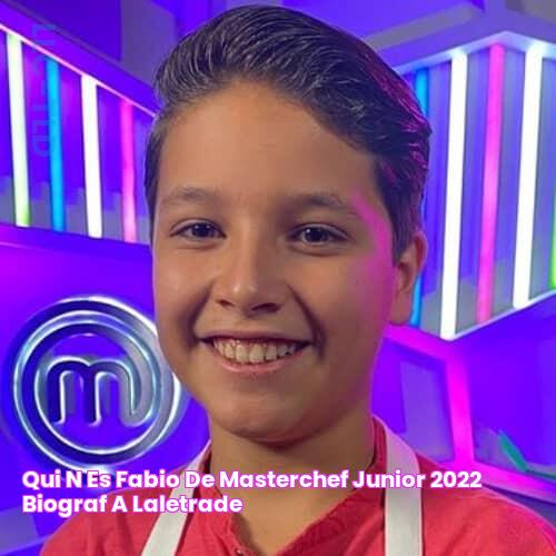 Quién es Fabio de MasterChef Junior 2022 Biografía LaLetraDe