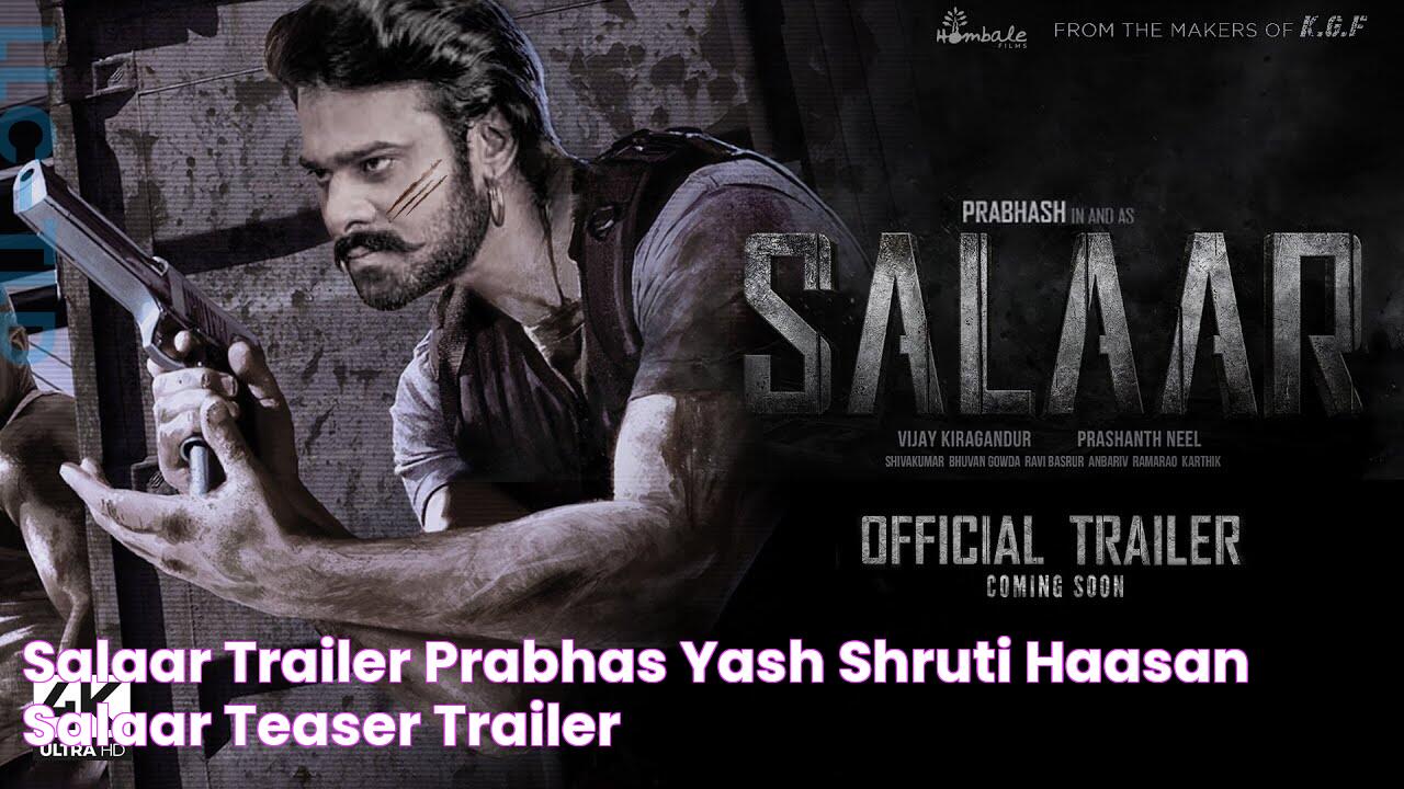 Salaar Trailer Prabhas, Yash, Shruti Haasan salaar teaser trailer