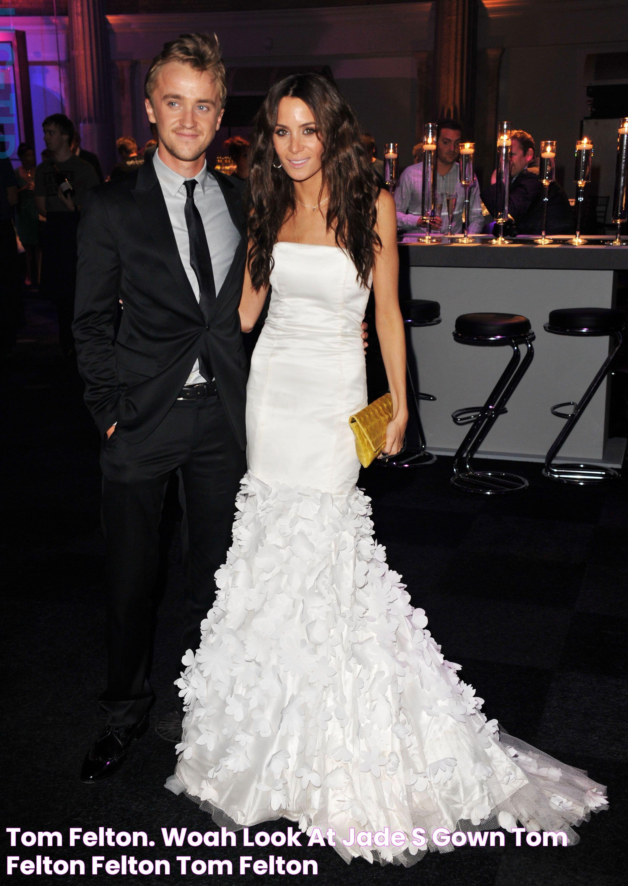 Tom Felton. Woah look at Jade's gown! Tom felton, Felton, Tom felton