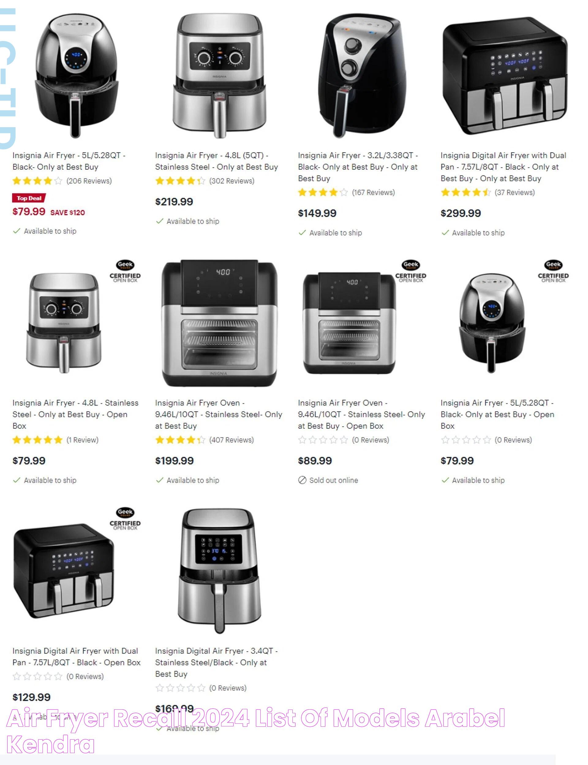 Get Updated: Comprehensive Air Fryer Recall List 2024