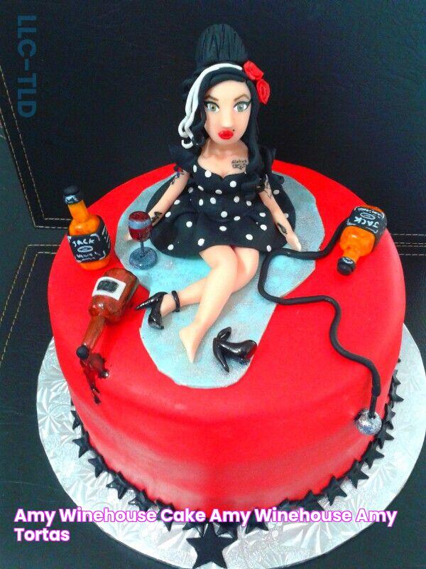 A Vision Of Sweetness: The Iconic Amy Winehouse Cake Photo Immortalized