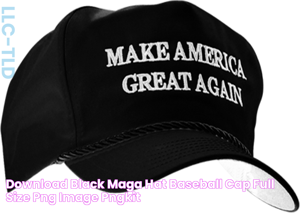 Download Black Maga Hat , Baseball Cap Full Size PNG Image PNGkit