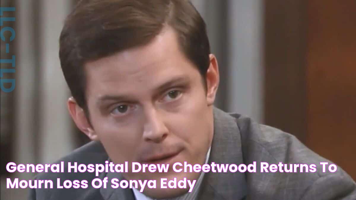 General Hospital Drew Cheetwood returns to mourn loss of Sonya Eddy