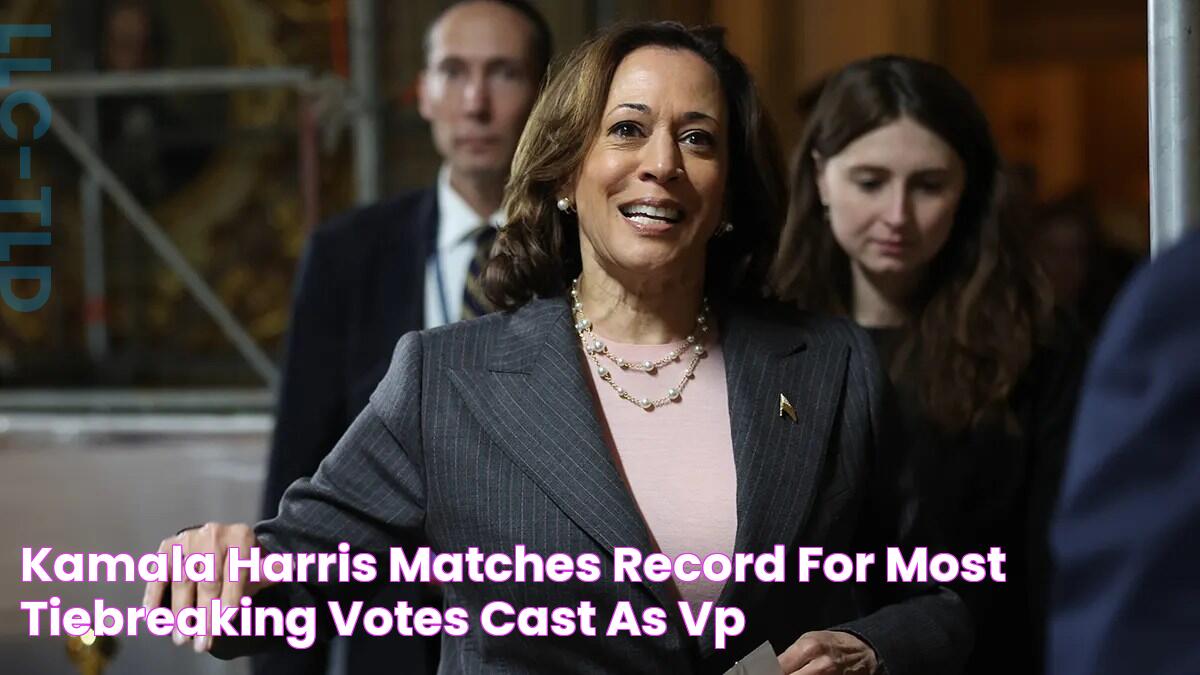 Kamala Harris matches record for most tiebreaking votes cast as VP