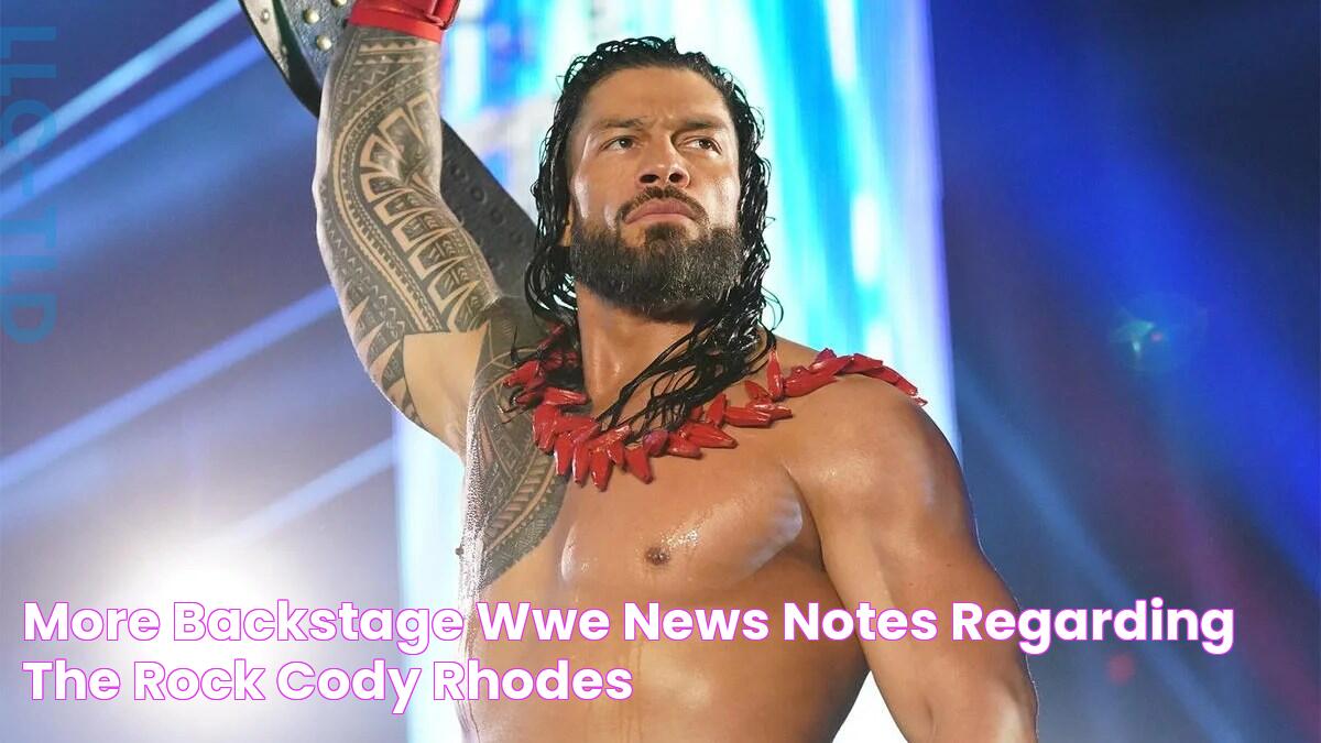 More Backstage WWE News & Notes Regarding The Rock Cody Rhodes