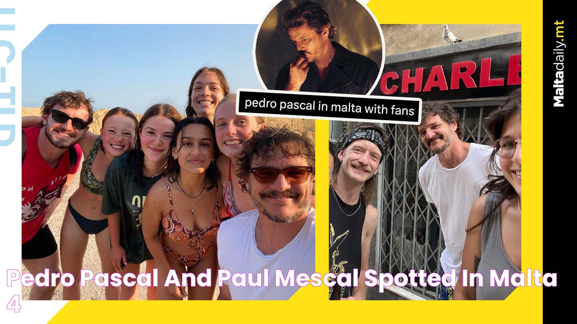 Pedro Pascal and Paul Mescal spotted in Malta