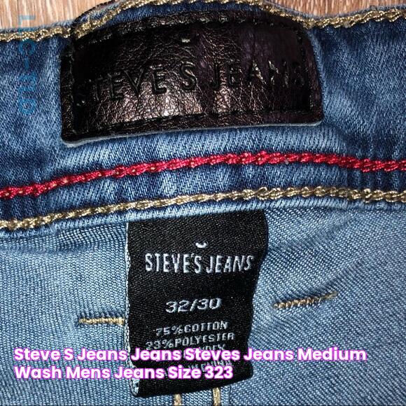 Steve’s Jeans Jeans Steves Jeans Medium Wash Mens Jeans Size 323