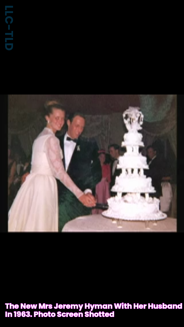 The new Mrs Jeremy Hyman with her Husband in 1963. Photo screen shotted