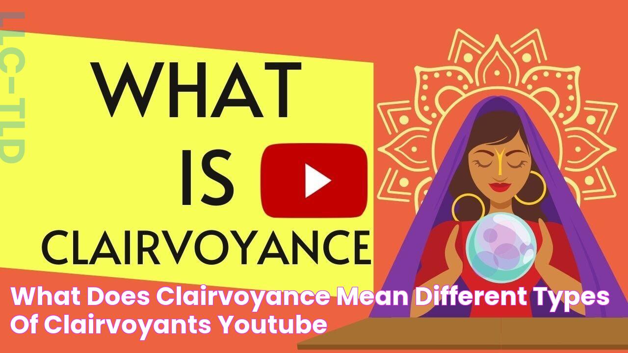 What Does Clairvoyance Mean Different Types Of Clairvoyants YouTube