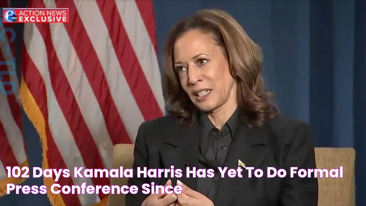 102 days Kamala Harris has yet to do formal press conference since