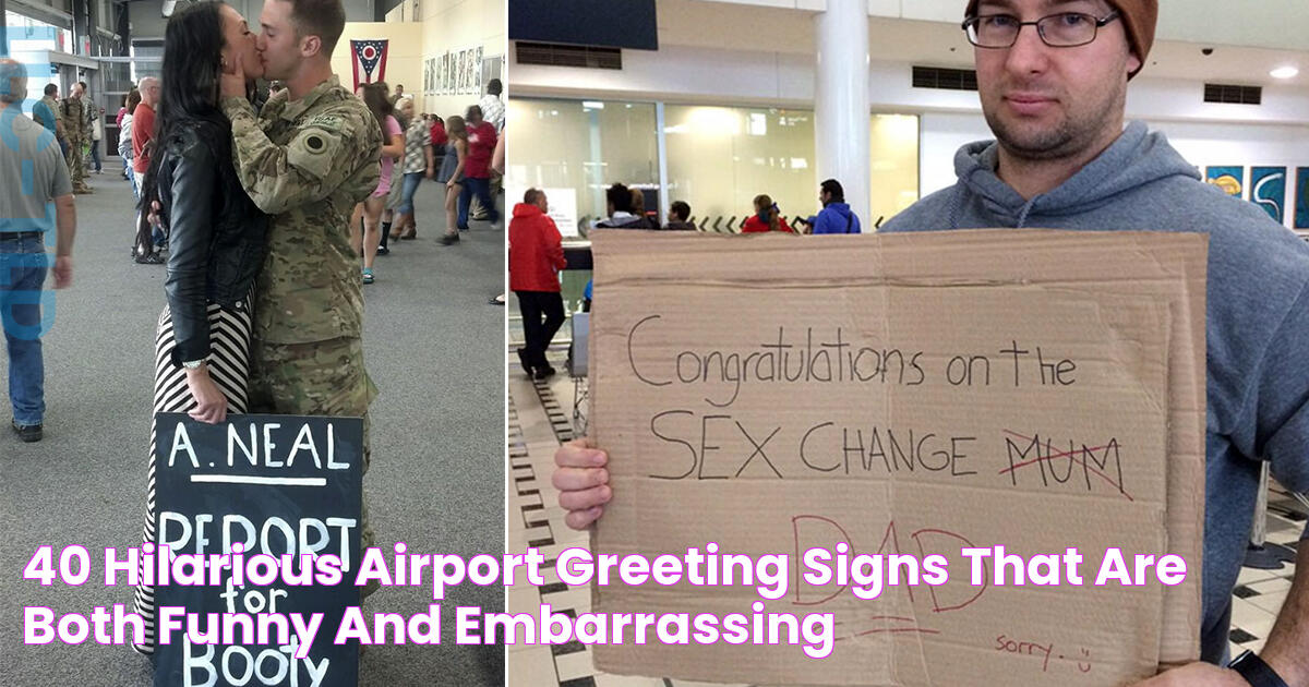 40 Hilarious Airport Greeting Signs That Are Both Funny And Embarrassing