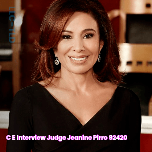 C&E Interview Judge Jeanine Pirro 92420