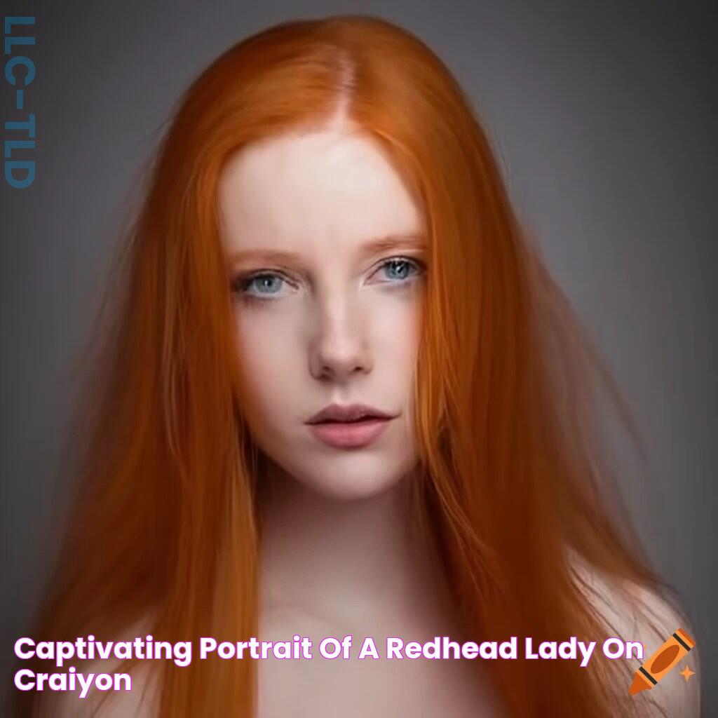 Captivating portrait of a redhead lady on Craiyon