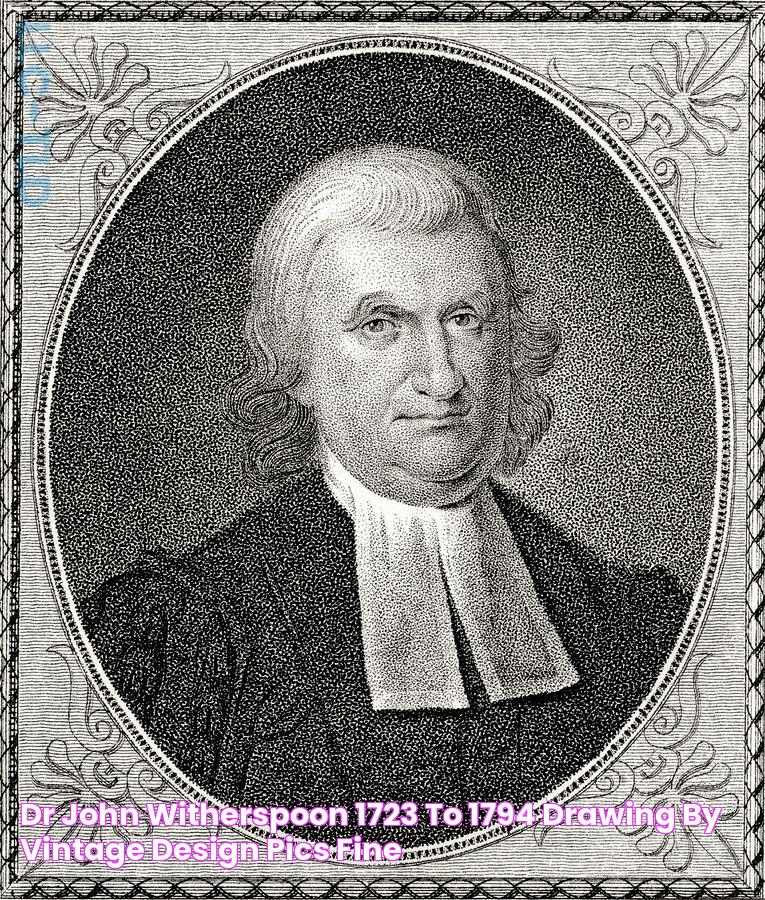 Dr John Witherspoon 1723 To 1794 Drawing by Vintage Design Pics Fine