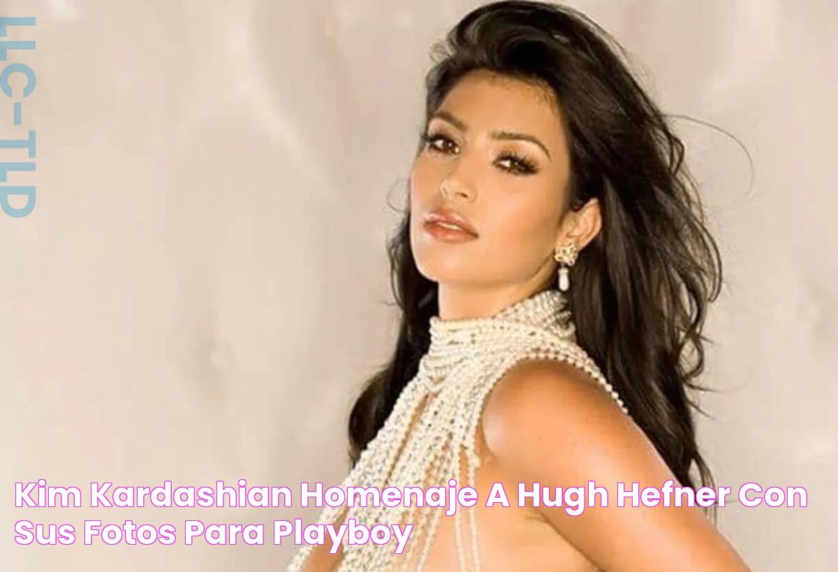 Kim Kardashian homenajeó a Hugh Hefner con sus fotos para Playboy