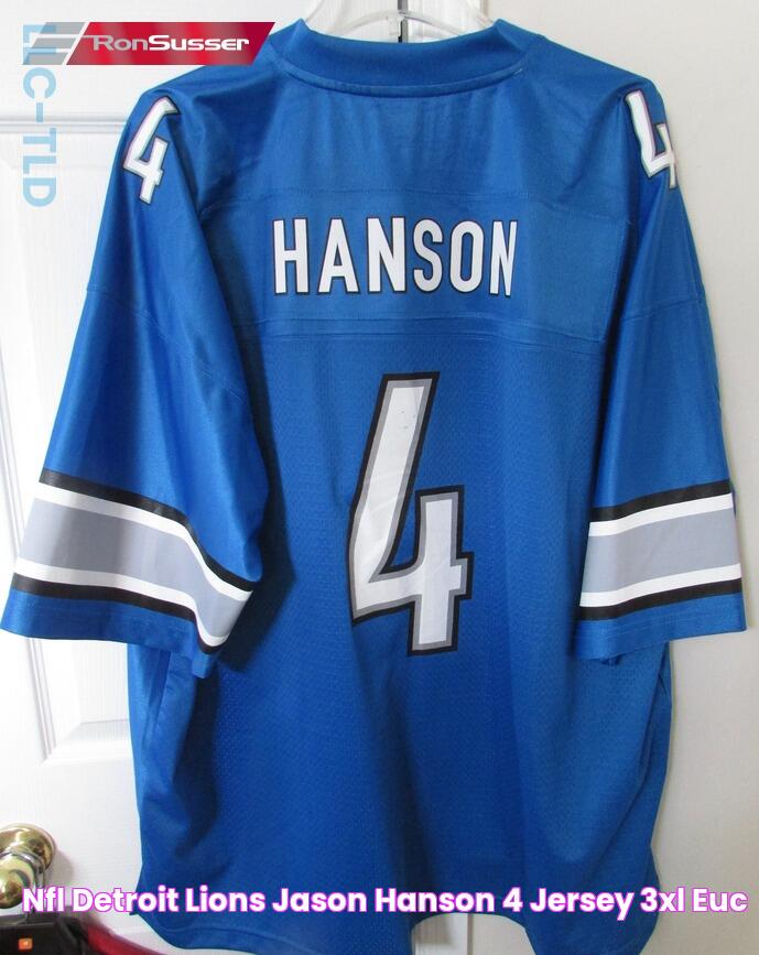 The Ultimate Guide To Jason Hanson Jersey: Discover The Perfect Fit