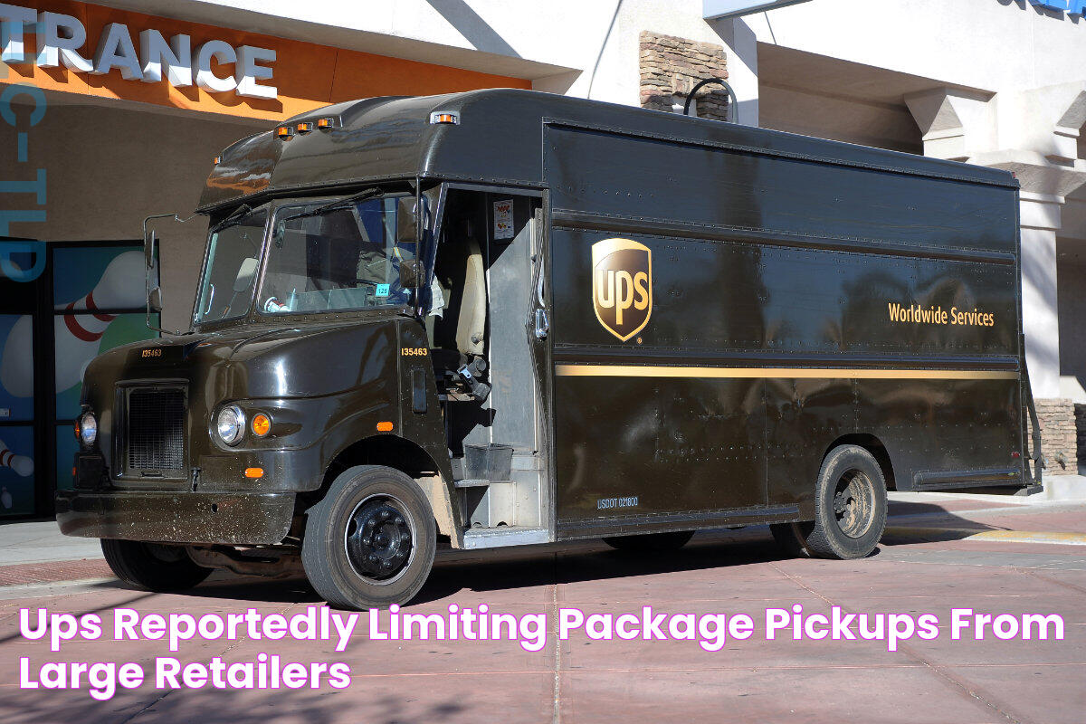 UPS Reportedly Limiting Package Pickups From Large Retailers