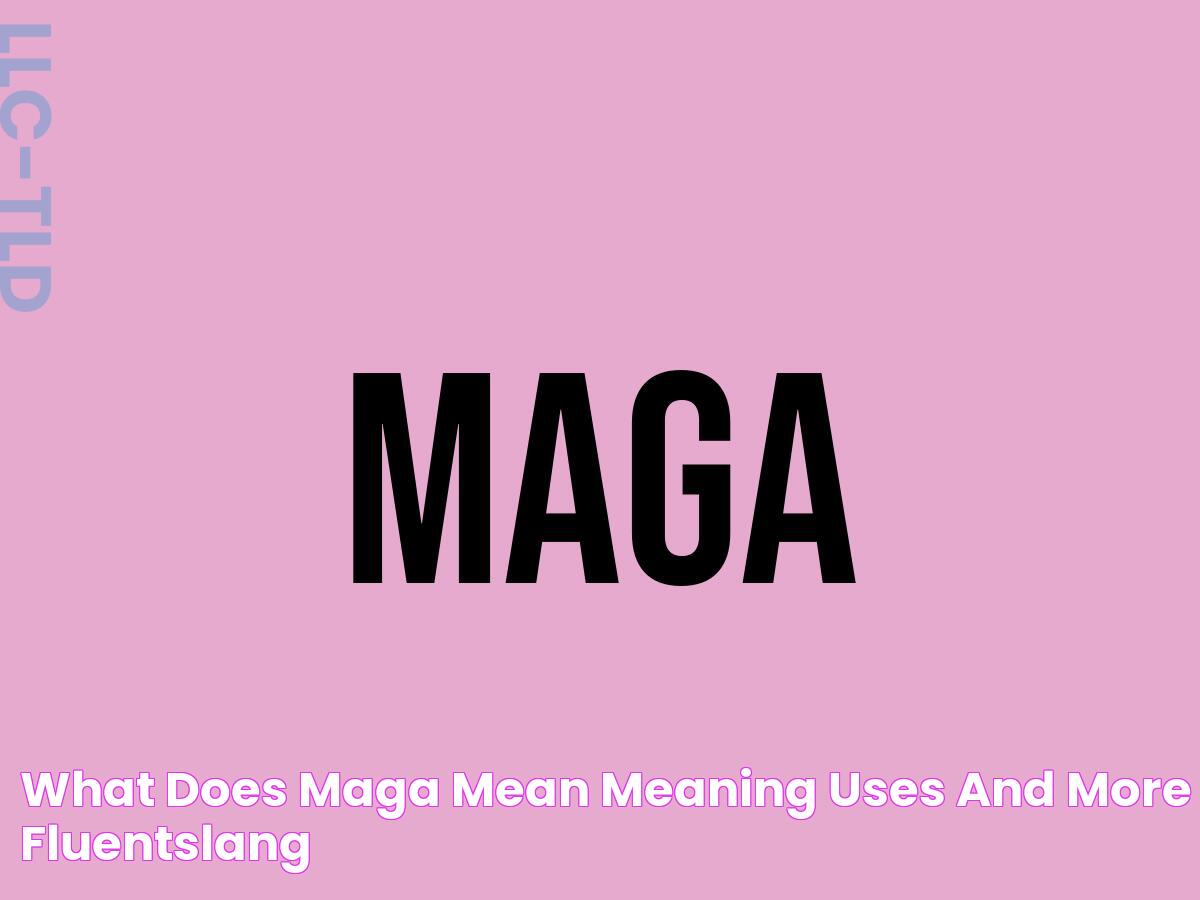 What Does Maga Mean? Meaning, Uses and More FluentSlang