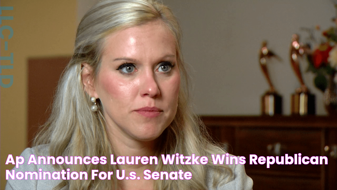 AP announces Lauren Witzke wins Republican nomination for U.S. Senate