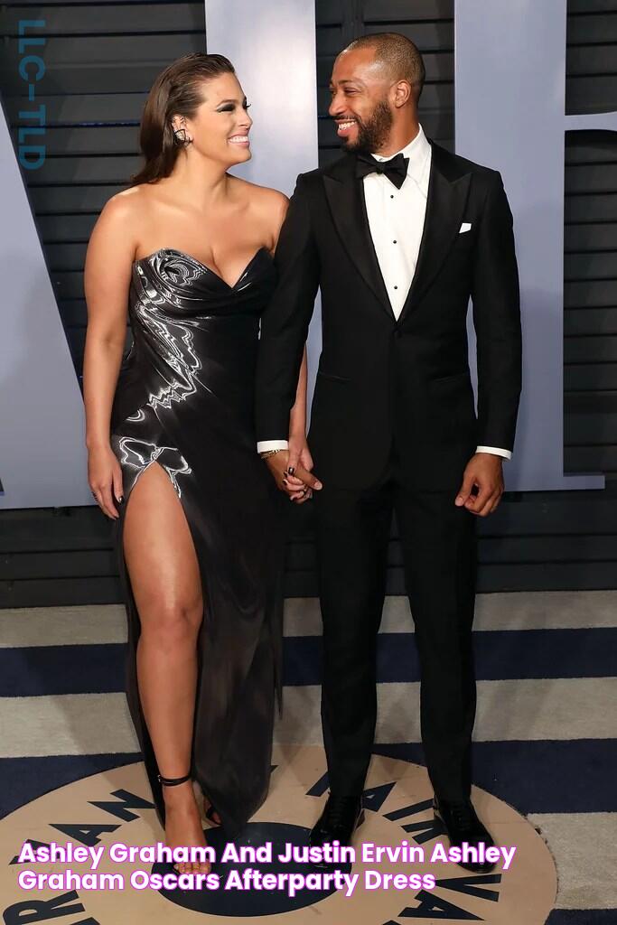 Ashley Graham and Justin Ervin Ashley Graham Oscars Afterparty Dress