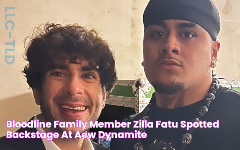 Bloodline Family Member Zilla Fatu Spotted Backstage at AEW Dynamite