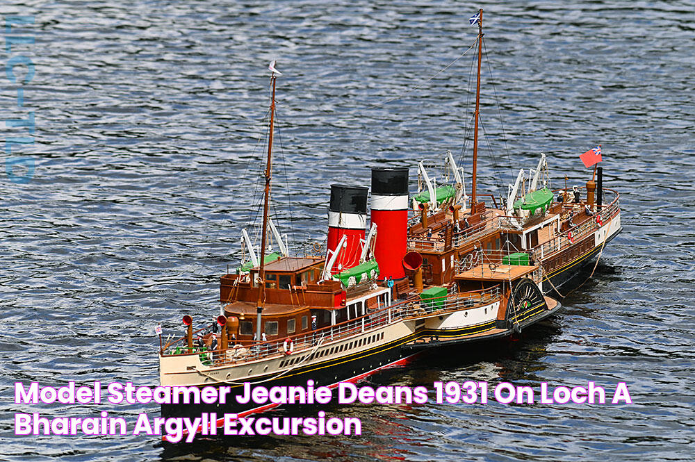 Model steamer Jeanie Deans 1931 on Loch a’ Bharain, Argyll (Excursion