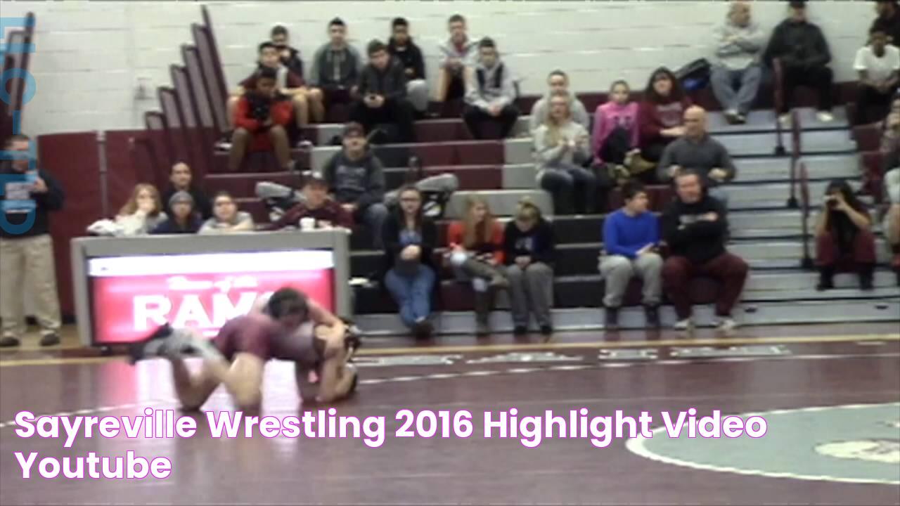 Sayreville wrestling 2016 Highlight Video YouTube