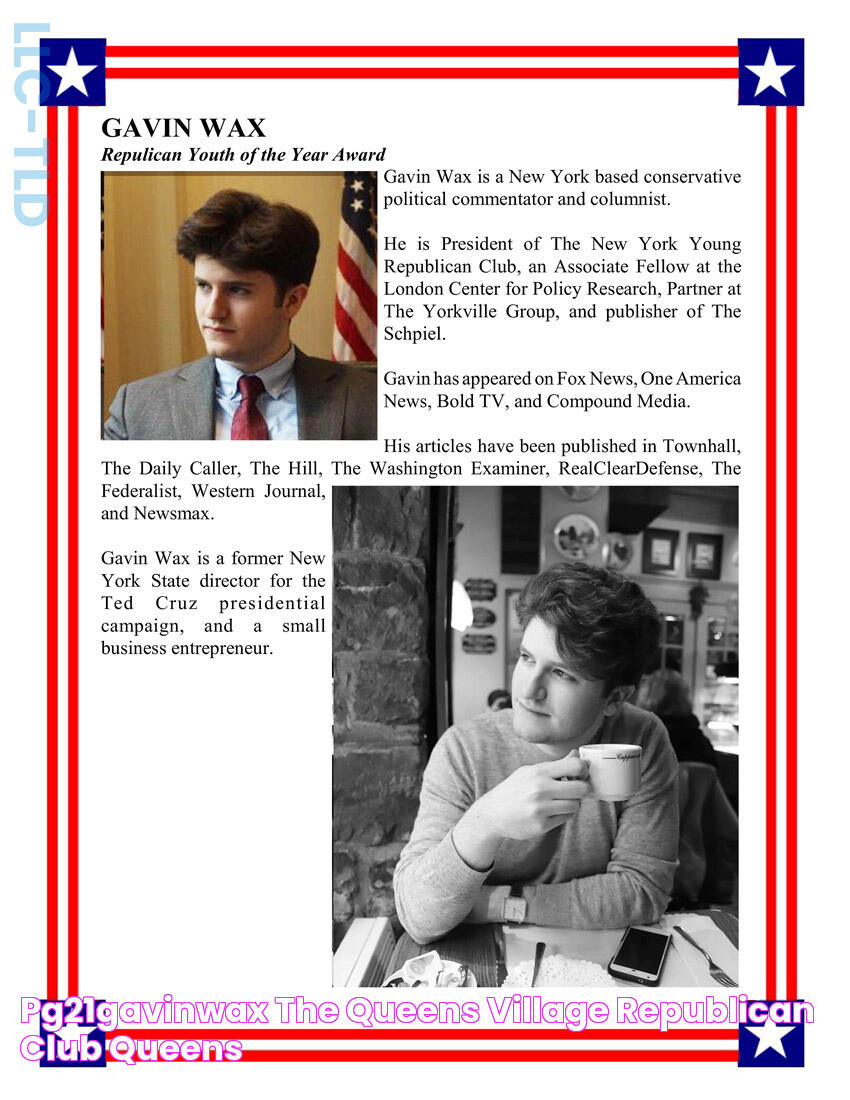 pg21GavinWax The Queens Village Republican Club Queens