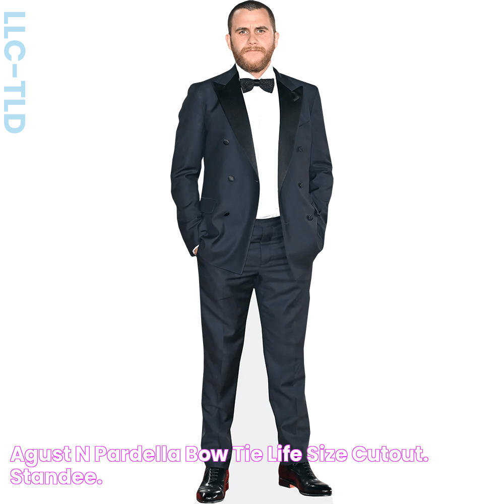 Agustín Pardella (Bow Tie) Life Size Cutout. Standee.