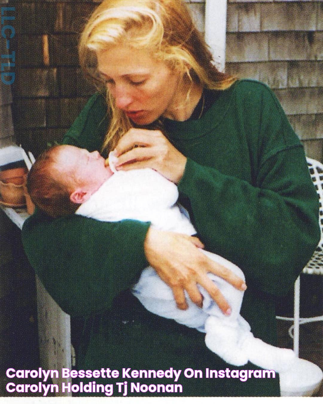 Carolyn Bessette Kennedy on Instagram “Carolyn holding TJ Noonan