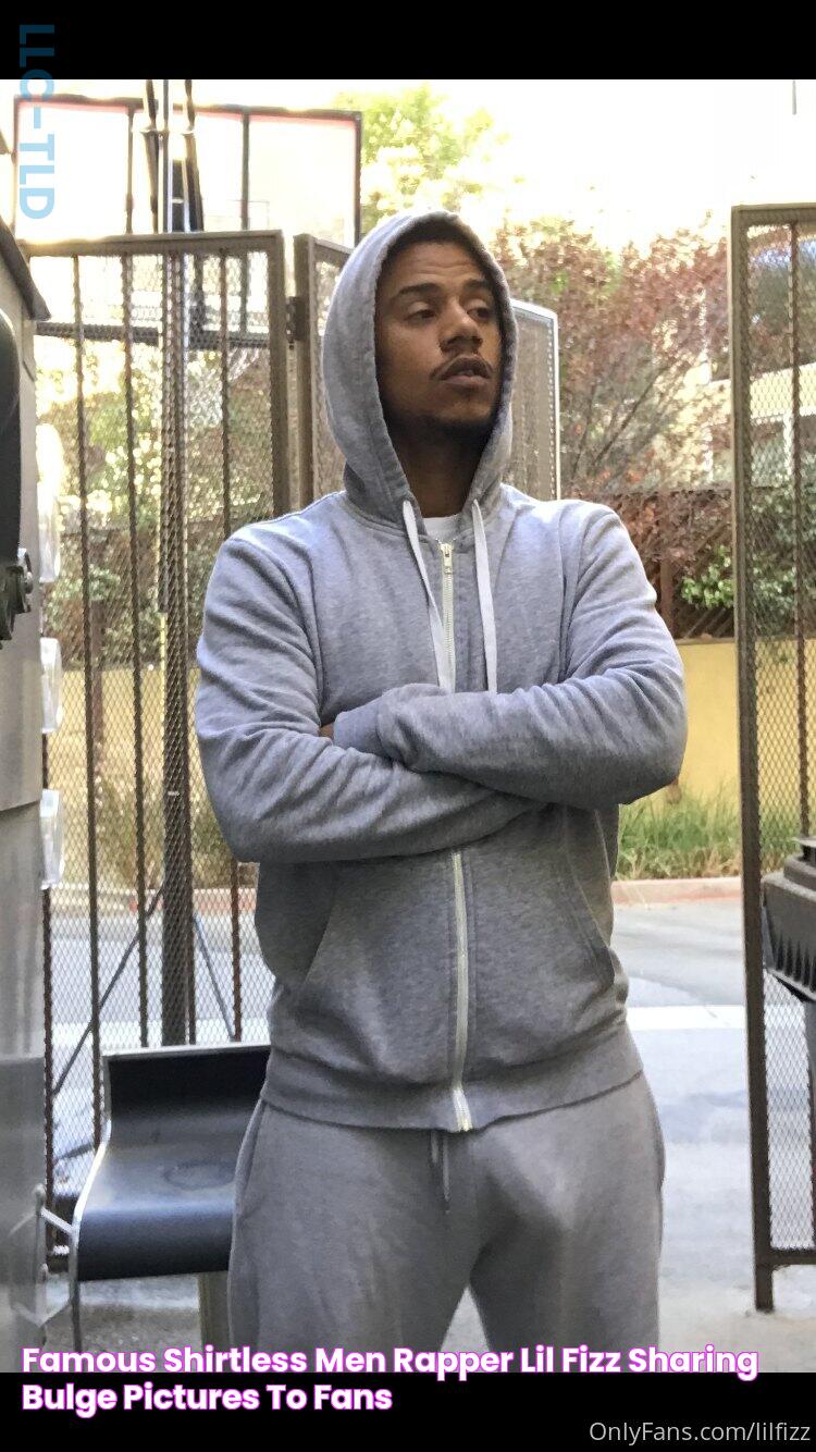 Famous Shirtless Men Rapper, Lil Fizz sharing Bulge pictures to fans