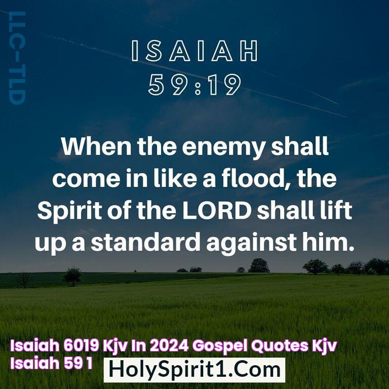 Isaiah 6019‭ KJV in 2024 Gospel quotes, Kjv, Isaiah 59