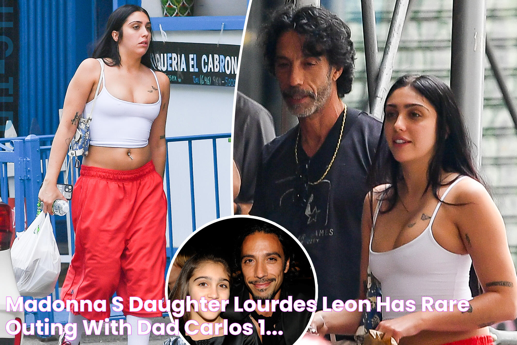 Madonna's daughter Lourdes Leon has rare outing with dad Carlos 1...