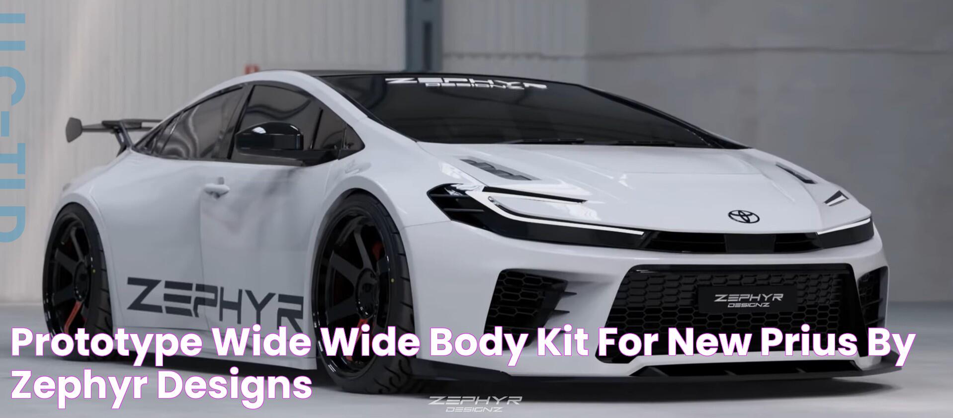 Prototype Wide Wide Body Kit for new Prius by Zephyr Designs