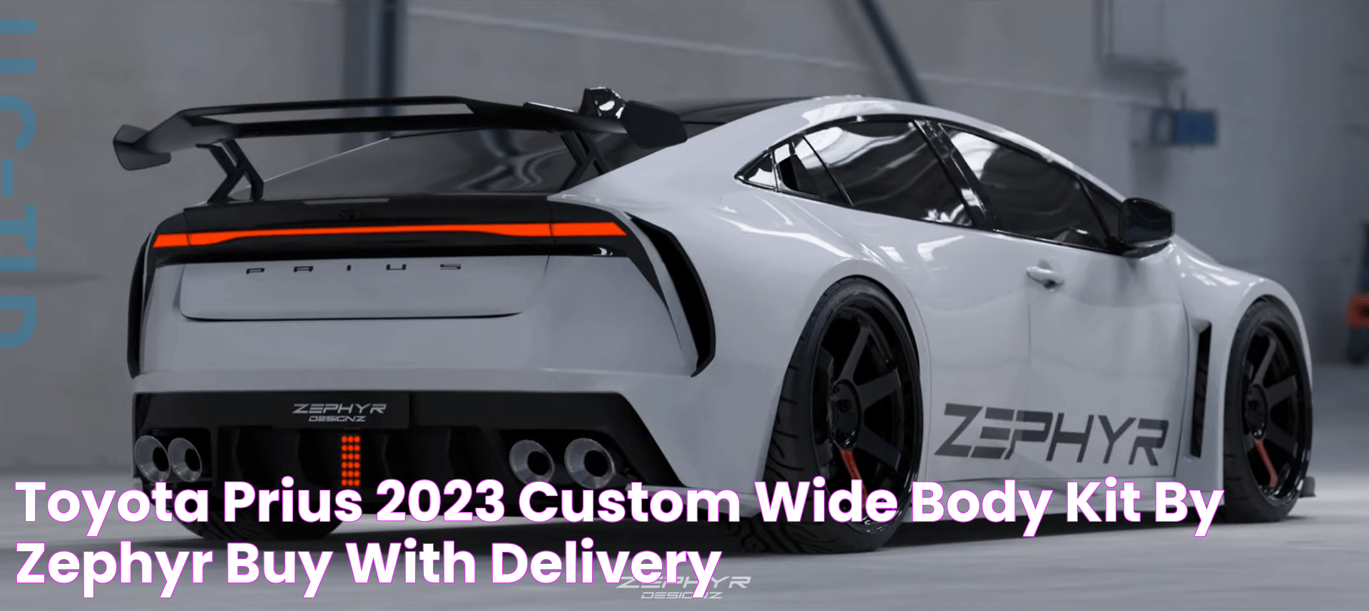 Toyota Prius 2023 Custom Wide Body Kit by Zephyr Buy with delivery