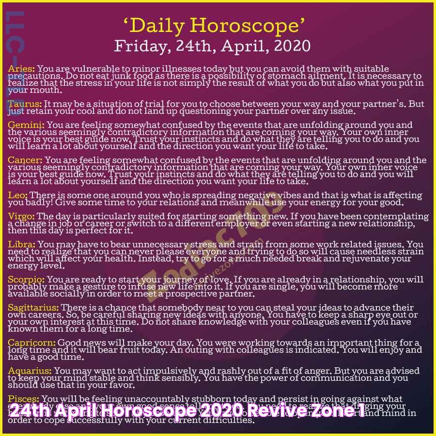 Unveiling Your Destiny: Your April 24th Horoscope And Beyond